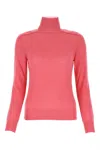 Bottega Veneta White Cotton Top In Pink