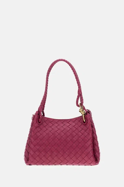 Bottega Veneta Dark Pink Parachute Shoulder Bag