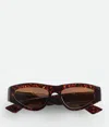 Bottega Veneta Dash Cat Eye Sunglasses In Brown