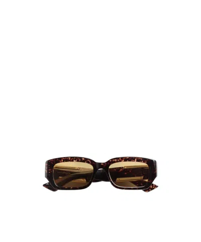 Bottega Veneta Dash Rectangular Sunglasses In Brown