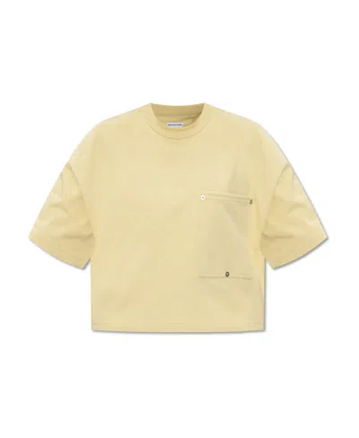 BOTTEGA VENETA BOTTEGA VENETA POCKET DETAILED CROPPED T-SHIRT