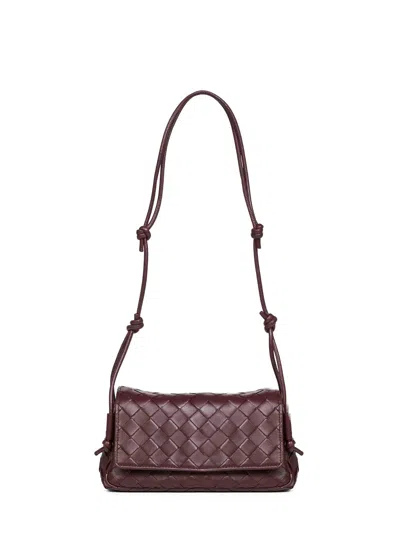 Bottega Veneta Deep Mahogany Notturno Crossbody Bag In Brown