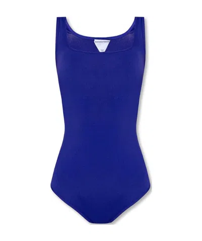 Bottega Veneta Deep Square Neck Body In Blue