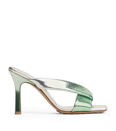 BOTTEGA VENETA DEGRADÉ LEATHER RIVA MULES 90