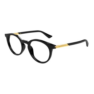 Bottega Veneta Demo Oval Unisex Eyeglasses Bv1335oa 001 50 In Gray