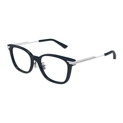 Bottega Veneta Demo Square Ladies Eyeglasses Bv1338oj 004 53 In Metallic