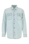 Bottega Veneta Camicia In Denim Uomo In Blue