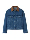 Bottega Veneta Denim Jacket Front Pockets Long Sleeves Collar In Blue