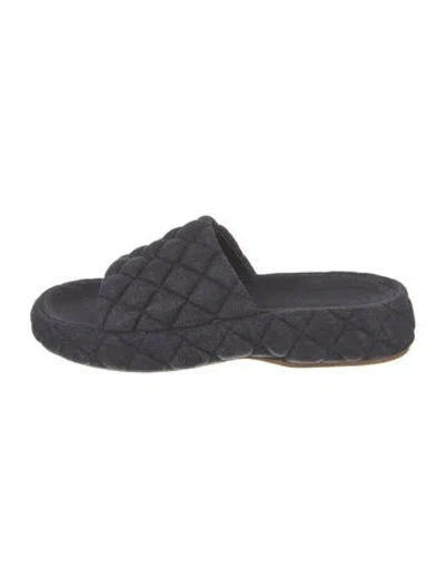 Pre-owned Bottega Veneta Denim Espadrilles In Blue