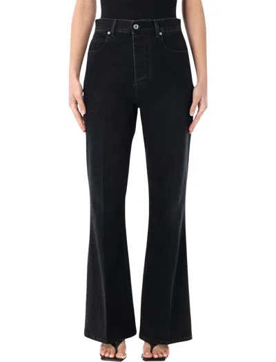 Bottega Veneta Denim Trousers In Black