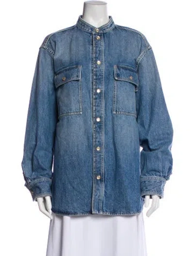 Pre-owned Bottega Veneta Denim Jacket In Blue