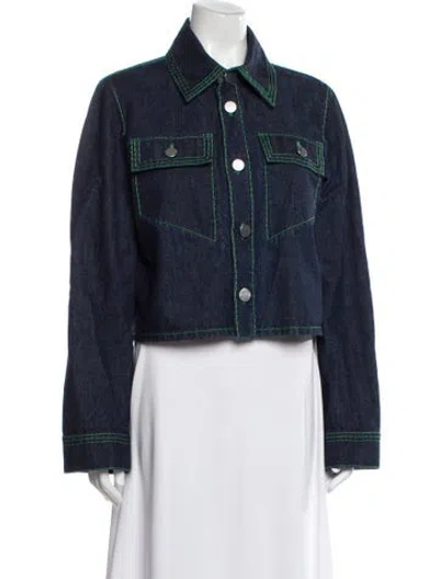 Pre-owned Bottega Veneta Denim Jacket In Blue