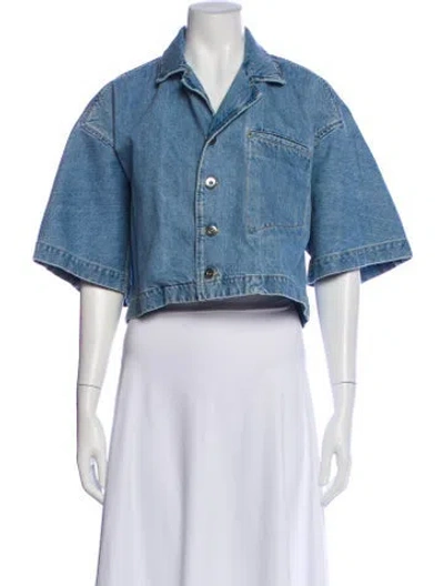 Pre-owned Bottega Veneta Denim Jacket In Blue