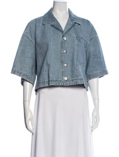 Pre-owned Bottega Veneta Denim Jacket In Blue