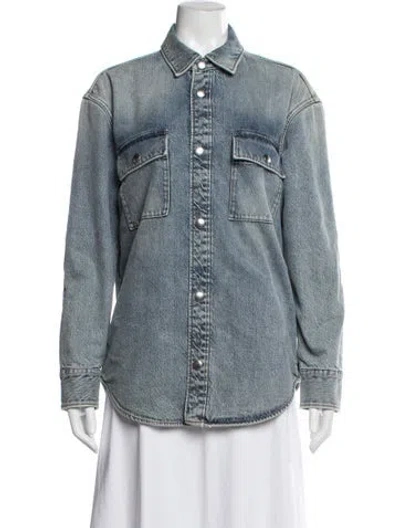 Pre-owned Bottega Veneta Denim Jacket In Blue
