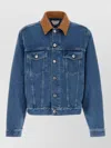 Bottega Veneta Denim Jacket Front Pockets Long Sleeves Collar In Blue