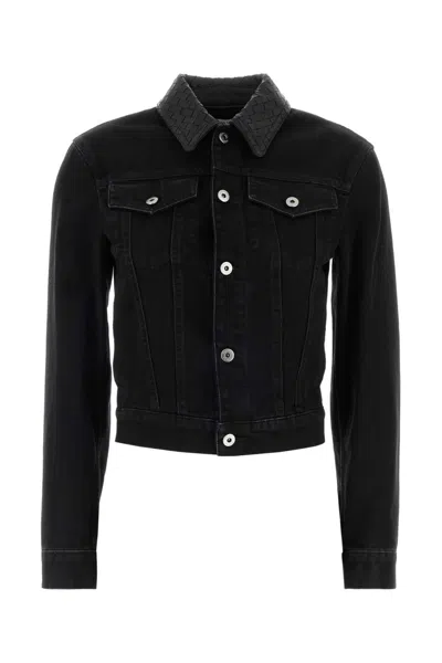 Bottega Veneta Denim Jacket Neck Intreccio