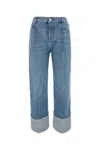 Bottega Veneta Curved Denim Cotton Jeans