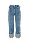 Bottega Veneta Curved Denim Cotton Jeans