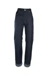 Bottega Veneta Straight-leg Jeans With Five Pockets And Cuffs In Black