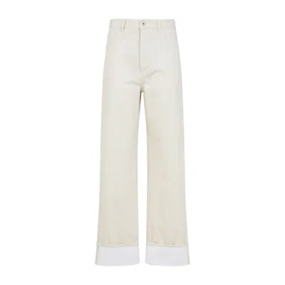 Bottega Veneta Denim Jeans In Neutral