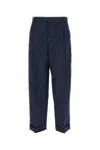 Bottega Veneta Tailored Long Trousers With Side Pockets And Zip Fastening In Blue