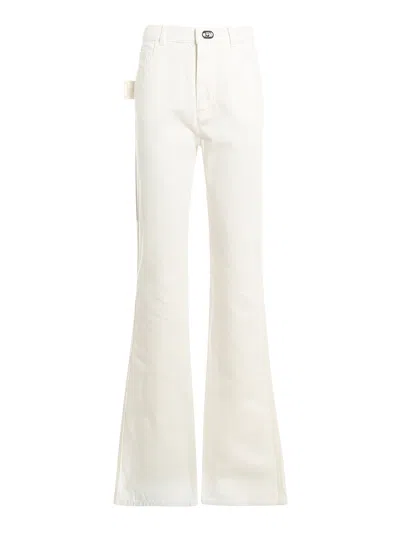 Bottega Veneta Denim Jeans In White