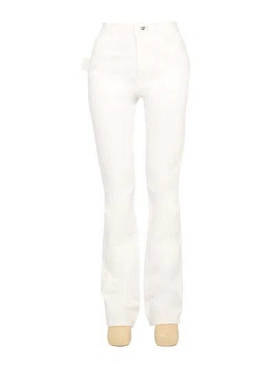 Bottega Veneta Flare Jeans In White