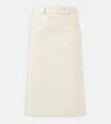 Bottega Veneta Denim Midi Skirt In Pale Meringue