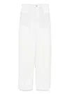 Bottega Veneta Denim Wide Leg Trousers Clothing In White