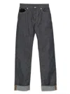 Bottega Veneta Women Jeans With Indigo Blue Turn-up