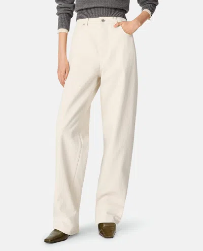 Bottega Veneta Denim Pants Stone Washed In White