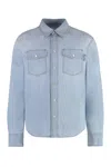 Bottega Veneta Denim Shirt In Blue