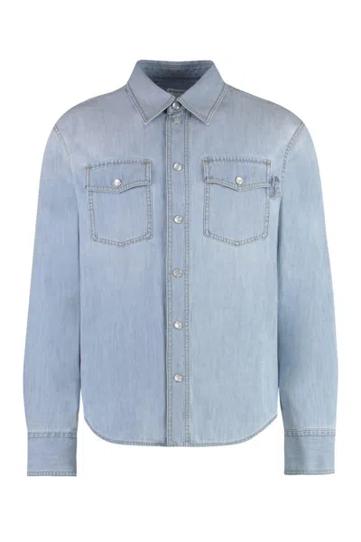 Bottega Veneta Denim Shirt In Blue