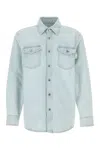 Bottega Veneta Camicia In Denim Uomo In Blue