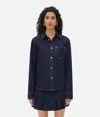Bottega Veneta Denim Shirt In Blue