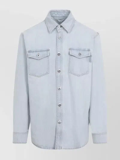 BOTTEGA VENETA DENIM SHIRT FLAP POCKETS
