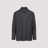 Bottega Veneta Triangle Back Denim Shirt In Blue