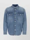 Bottega Veneta Denim Shirt With Chest Pockets In Blue