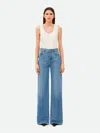 Bottega Veneta Jeans In Cotone Con Patch Posteriore In Pelle In Denim