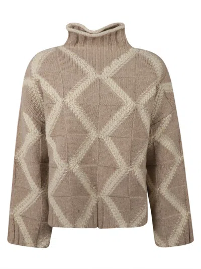 Bottega Veneta Desert Soapstone Lea Sweater In Neutral