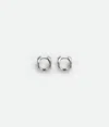 Bottega Veneta Detail Hoop Earrings In Silver