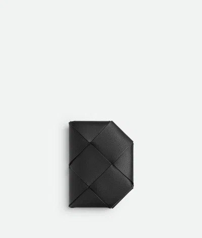 Bottega Veneta Diago Folded Card Case In Black