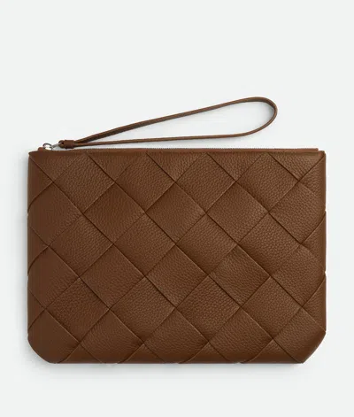 Bottega Veneta Diago Large Pouch In Brown