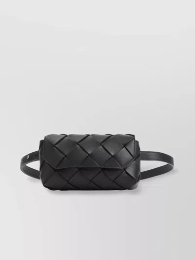 Bottega Veneta Diago Leather Belt Bag In Black