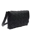 Bottega Veneta Diago Leather Crossbody Bag In Black