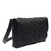 Bottega Veneta Diago Leather Crossbody Bag In Black
