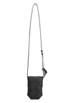 Bottega Veneta Diago Leather Smartphone Case In Black