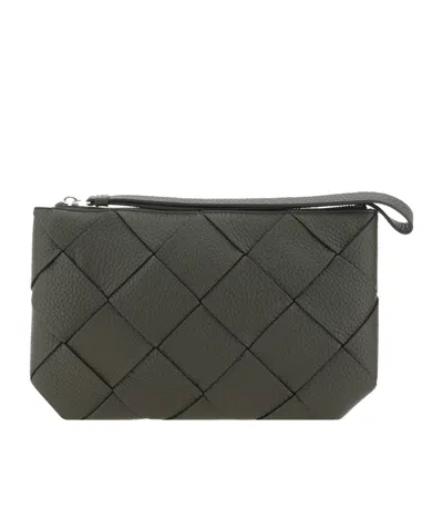 Bottega Veneta Diago Medium Clutch In Black
