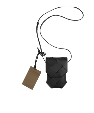 Bottega Veneta Diago Mobile Phone Bag In Black